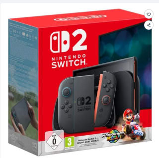 Console Nintendo Switch 2 Bleu Clair & Rouge Clair + Mario Kart World à 499,99€