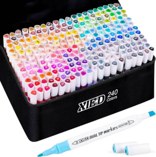 240 stuks gekleurde alcoholmarkers voor €34,99 bij Amazon