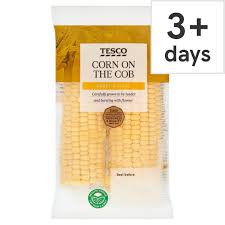 Tesco Corn on the Cob Twin Pack for 75p with Clubcard