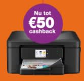 Tot €50 cashback op geselecteerde Brother printers