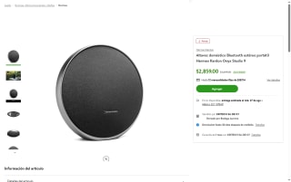 Altavoz Harman Kardon Onyx Studio 9 en $2,859 | Oferta Bodega Aurrera"