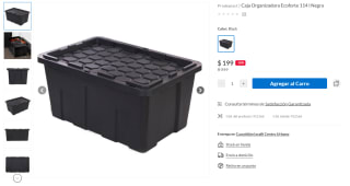 Caja Organizadora Ecoforte 114L por $199 | Oferta Sodimac