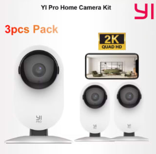 YI Pro 3 cámaras 2K doméstica Wi-Fi IP sistema inteligente por 17,88€