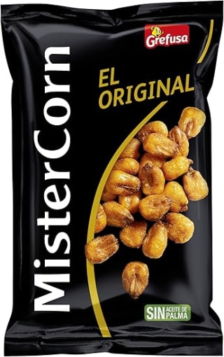 2 bolsas Maíz frito barbacoa MisterCorn 160 g por 2,33€