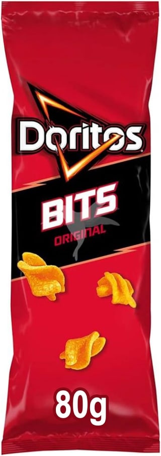 Doritos Bits, Snack de Maíz crujiente con sabor original 80 gr por 0.68€