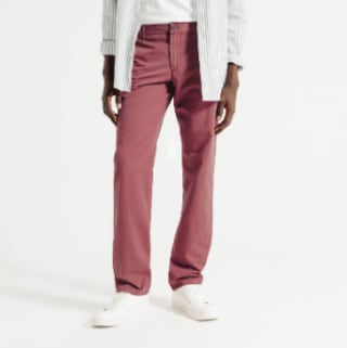 Pantalon chino léger straight Bordeaux à 10€