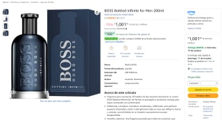 BOSS Bottled Infinite for Men 200ml por $1,002 en Amazon