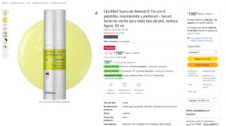 Suero Facial CELIMAX con Retinol 0.1% por $199 | Oferta Amazon
