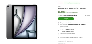 iPad Air 11" M3 128GB por $9,499 | Bodega Aurrera (Banamex MSI)