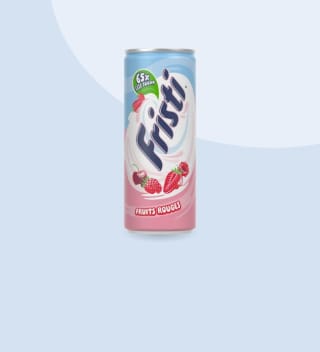 Fristi Rood Fruit blik 65% Less Sugar gratis na cashback via Scoupy