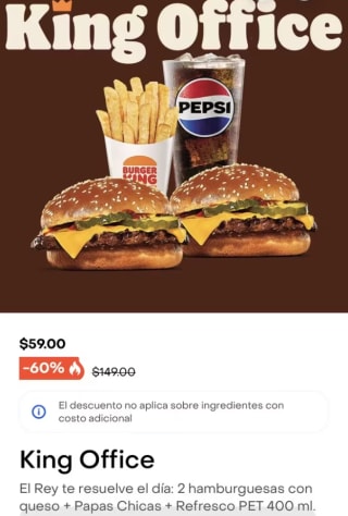 Combo King Office por $55 | Rappi