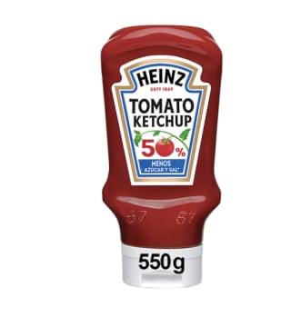 Heinz Ketchup 50% menos azúcares 550g por 3,70€