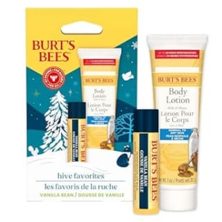 Burt's Bees Gift Set - Vanilla Bean Lip Balm & Mini Milk & Honey Body Lotion - £2.64