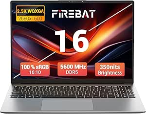 Firebat Computer 16in, Ryzen7 H 255 Ultrabook