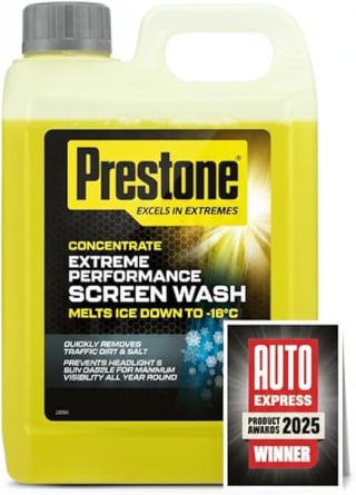 Prestone 2.5L Concentrated Screen Wash £3.50 Amazon Deal