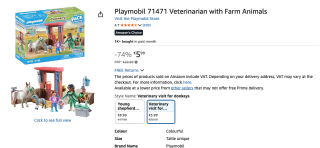 PLAYMOBIL Starter Packs Boerderij dierenarts met de ezels voor €5,99 bij Amazon