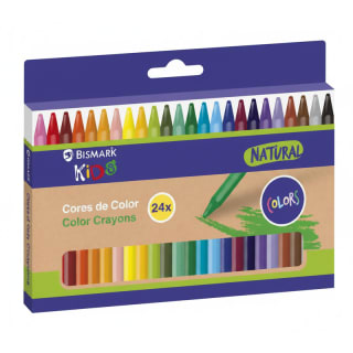 Bismark 330165 Natural Caja de 24 ceras de colores por 0.99€