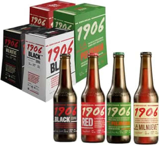 1906 Familia, Cervezas Pack Combinado, 24 Botellas x 33 cl por 22.94€