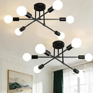 Dopwii lámpara de techo Moderna WiFi Sputnik 6 luces por $298 en Amazon
