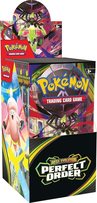 Pokémon TCG: Mega Evolution—Perfect Order Booster Display (18 Booster Packs) availabl