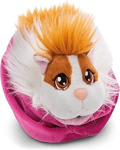 NICI LITTLE PAWS peluche cobaya 12cm blanco caramelo en una cesta malva 9.55€