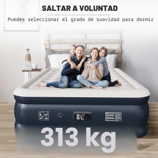 NALONE Colchón hinchable matrimonio 203x152x46 cm por 74.69€ en Amazon
