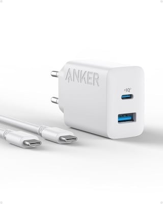 Anker 20W USB-C voedingsadapter, voor snel opladen voor €9,99 bij Amazon