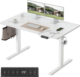 FEZIBO elektrisch in hoogte verstelbaar bureau (120 x 60 cm) voor €94,99 bij Amazon