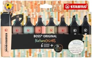 8 marcadores STABILO BOSS ORIGINAL NatureCOLORS por 5.77€