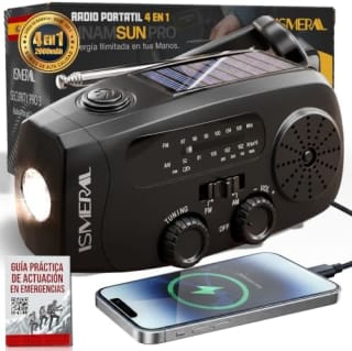 ISMERAL Radio portátil 2000 mAh por 9,99€ en Amazon