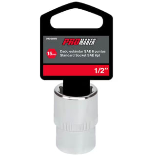 Dado Corto Hexagonal Cromado 1/2" X 15Mm Promaker por $7 | Sears