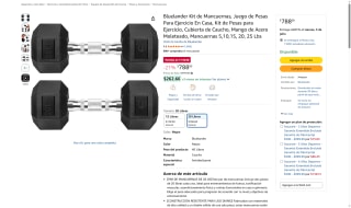 Mancuernas Bluelander 20 lbs por $788 | Oferta Amazon