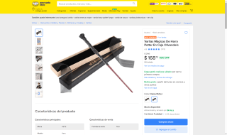 Varita Harry Potter 29cm por $169 | Mercado Libre