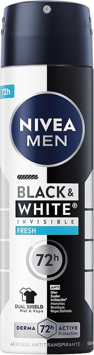 Desodorante NIVEA MEN Antimanchas Black & White Invisible Fresh por $35 en Amazon
