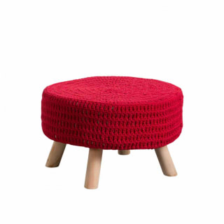 Puff Redondo Baris Rojo por 9.95€
