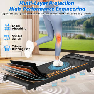 RAMYPOKET cinta de correr plegable (inclinación 9%) por 60,73€ en AliExpress