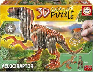 Educa 3D Velociraptor puzzel (55 cm) voor €6,52 bij Amazon