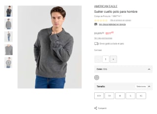 Suéter American Eagle por $378 | Liverpool