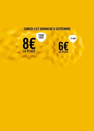 Place de cinéma à 8€ les 5 et 6 septembre chez Pathé