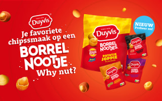 Gratis 2x Duyvis Borrelnootjes t.w.v. € 2,49 p/s na cashback