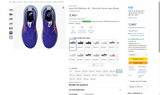 Asics Gel-Nimbus 28 Mujer 23.5-25 por $2,322 | Amazon