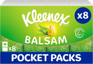 Kleenex Balsam Travel Tissues (Multipack 8) for £1.03 at Amazon