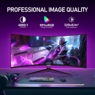 Gawfolk 34 Inch Ultrawide 3440×1440 144Hz curved monitor for £127.99 at AliExpress