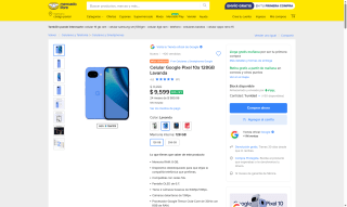 Google Pixel 10a 128GB por $7,775 | Mercado Libre (Banorte)