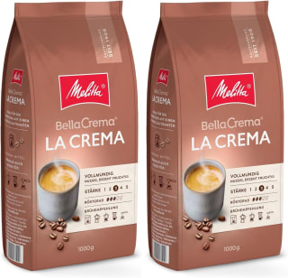 Melitta BellaCrema La Crema café en grain 1 kg (lot de 2) à 25,90€ chez Amazon