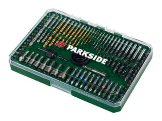 PARKSIDE Bits-, boren-, doppen- en gatenzaagset (100-delig) voor €9,99 bij Lidl