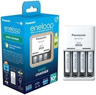 Panasonic eneloop BQ-CC51 cargador + 4 pilas AAA 800 mAh por 16,14€