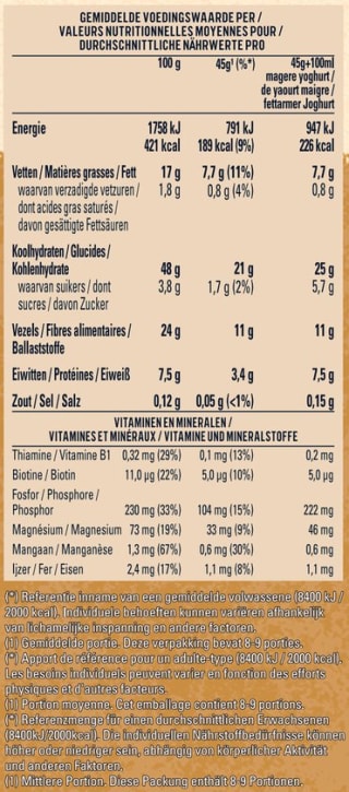 Quaker Cruesli Zero Sugar Added Naturel 6 x 400 g voor €14,33 bij Bol