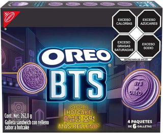 Oreo BTS sabor a Hotcake (4 paquetes, 65.7 g c/u) por $43 en Amazon