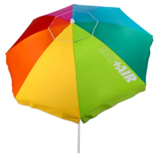 Aktive Sombrilla de playa multicolor antiviento, protección UV50 de 180cm por 12,17€
